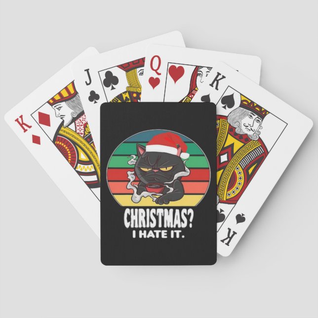 Katzenweihnachten  spielkarten (Rückseite)