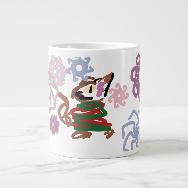 Katzenwinter  Jumbo-Tasse (Vorderseite)