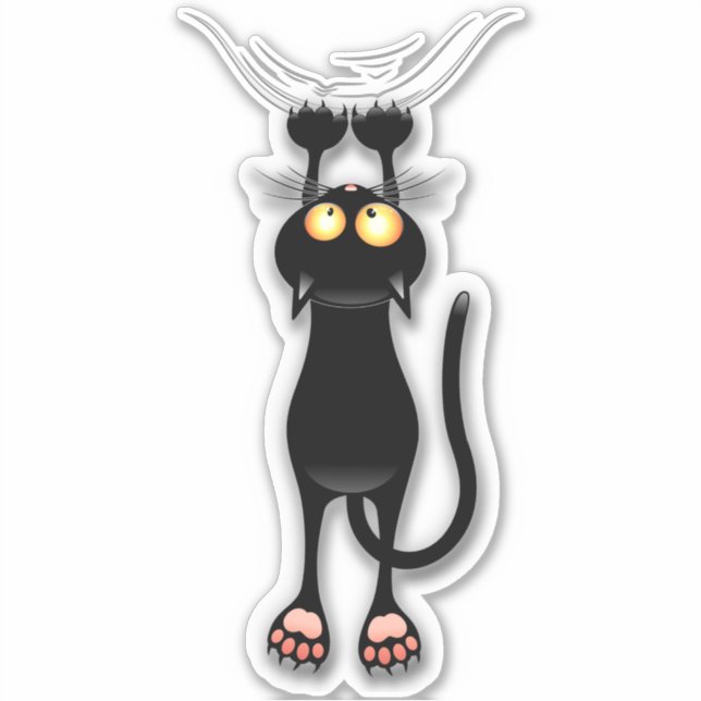 Katzenwitterungsstoff Aufkleber (Vorderseite)