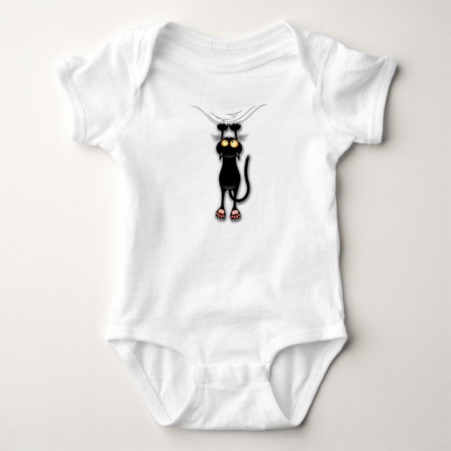 Katzenwitterungsstoff Baby Strampler (Vorderseite)