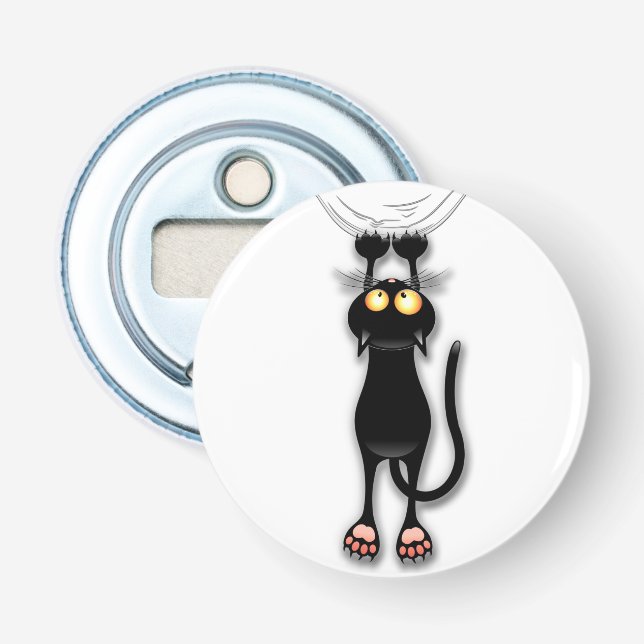 Katzenwitterungsstoff Flaschenöffner (Vorderseite)