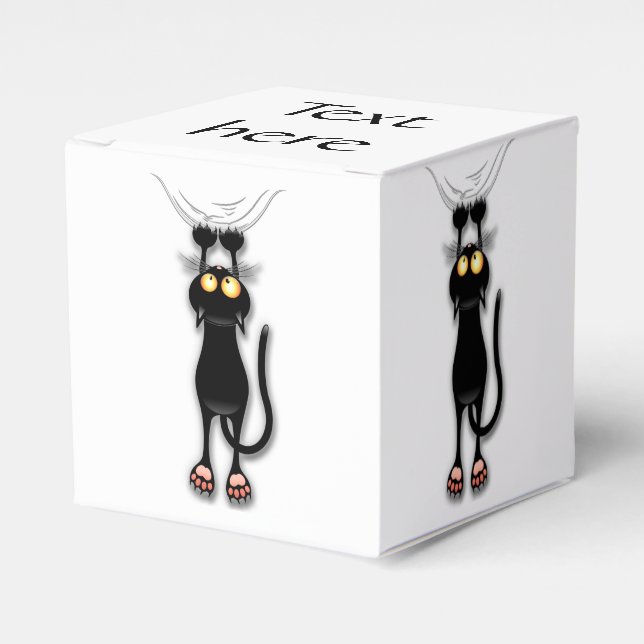 Katzenwitterungsstoff Geschenkschachtel (Vorderseite)