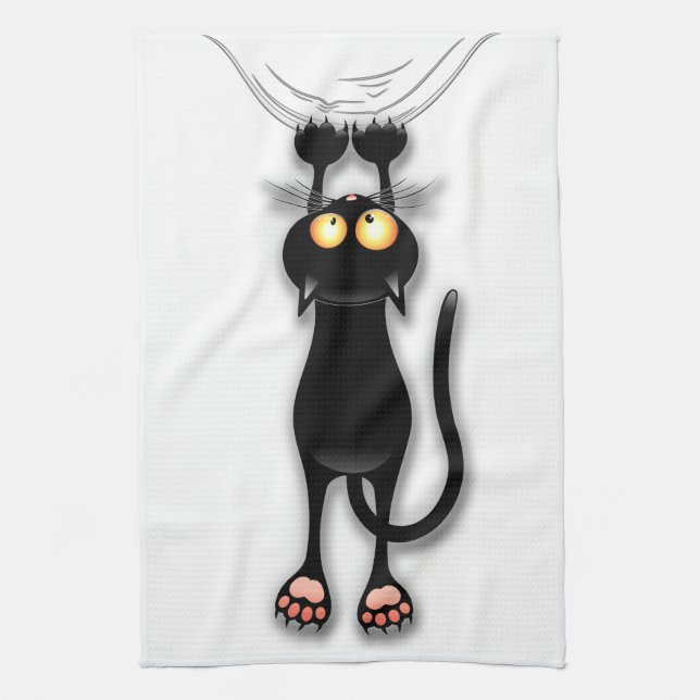 Katzenwitterungsstoff Geschirrtuch (Vertikal)