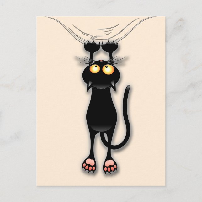 Katzenwitterungsstoff Postkarte (Vorderseite)