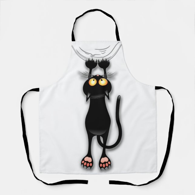 Katzenwitterungsstoff Schürze (Vorderseite)