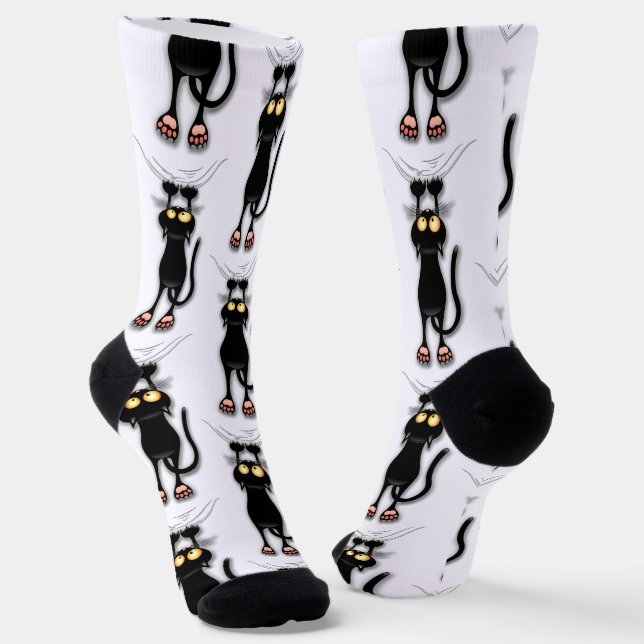 Katzenwitterungsstoff Socken (Gewinkelt)