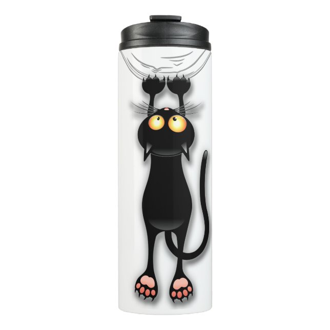 Katzenwitterungsstoff Thermosbecher (Vorderseite)
