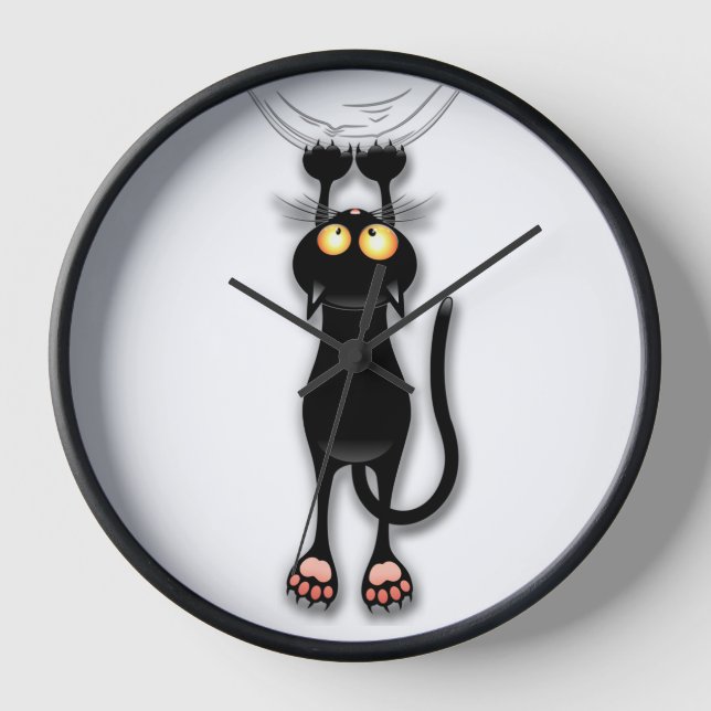Katzenwitterungsstoff Uhr (Vorderseite)