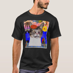 Katzenwitz niedliche Katze Kunst Miauen Kitty-Port T-Shirt