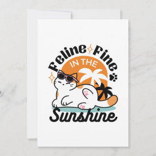 Katzenwohl in der Sonne – Entspannte tropische Kat Einladung