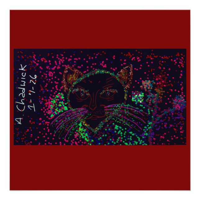 Katzenwunderland  fotodruck (Vorne)