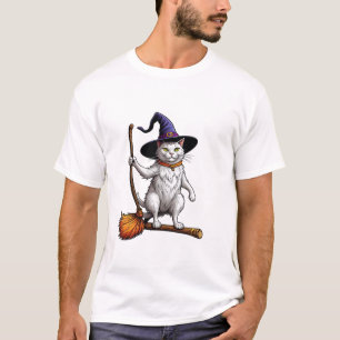 Katzenzauberer Halloween Hexe Mystische Katzenlieb T-Shirt