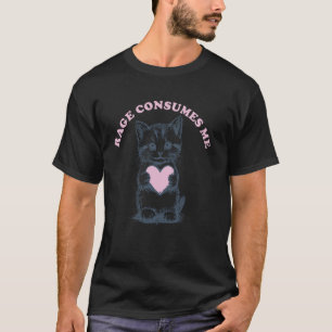 Katzenzorn Verzehrt Mich Süßes Kätzchen Lustiges M T-Shirt