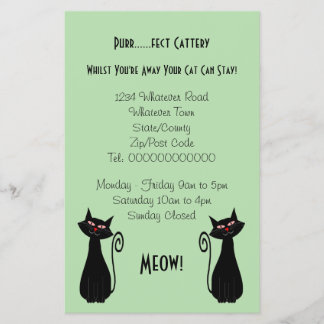 Katzenzucht Design Flyer
