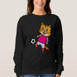 Katzenzüchter Pfote Liebe Torwart Stürmer Fußball Sweatshirt