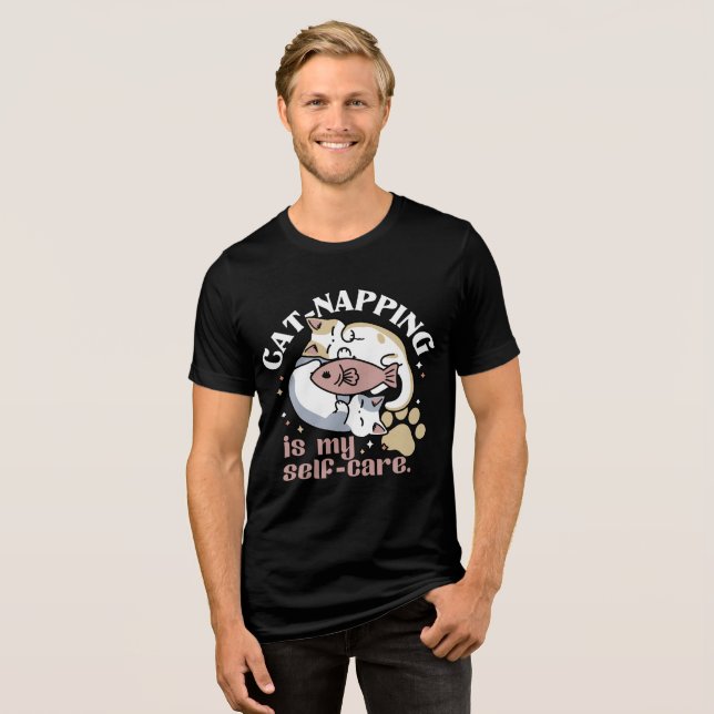 Katzenzuklopfen ist mein Niedliches Katzenangebot  Tri-Blend Shirt (Vorderseite voll)