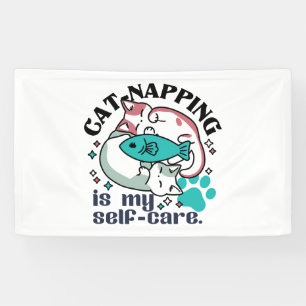 Katzenzupfen ist meine Selbstversorgung: Niedliche Banner