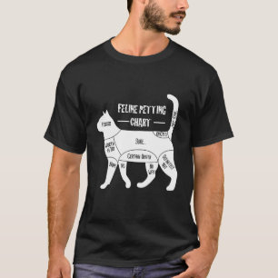 Katzestreichel-Diagramm Katzenbekleidung T-Shirt
