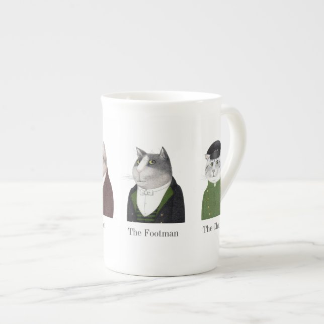 KATZKATZEN KNOCHEN China Tasse + Text (Vorderseite Rechts)