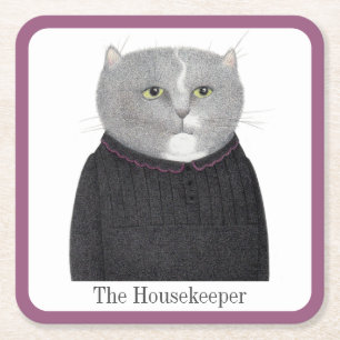 KATZKRAFTWERKZEUGER HOUSEKEEPER Untersetzer + Text