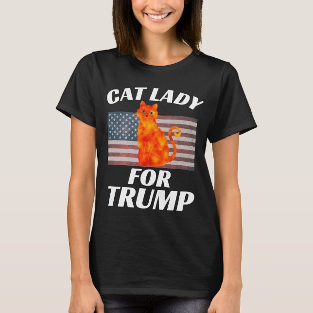 KATZLADY FÜR TRUMP 2024-T - SHIRT (Vorderseite)