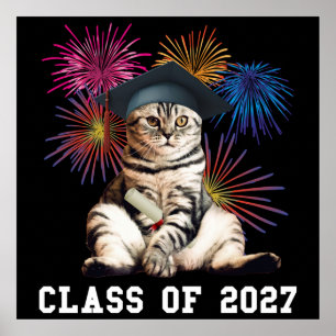 Katzliebhaber Abschlussjahrgang 2027 Poster