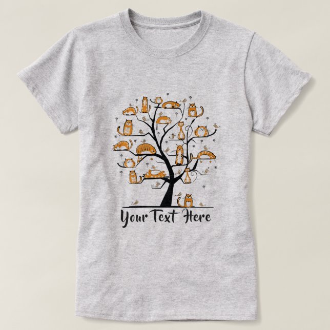 KATZLOVER | Kitty Tree T-Shirt (Design vorne)