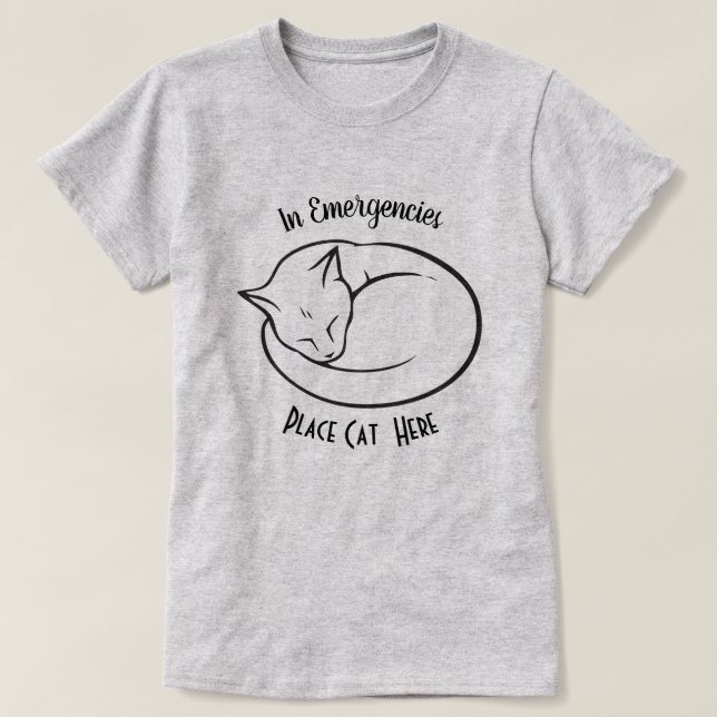 KATZLOVER | Notrufkatze T-Shirt (Design vorne)