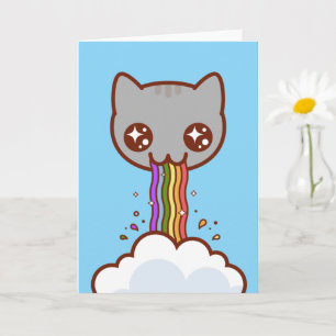 KATZPUKRAINBOW - Funny Cat Card Karte