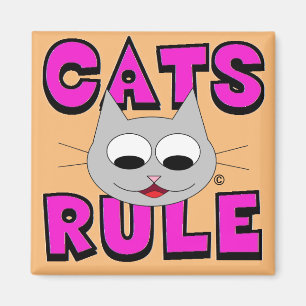 KATZREGEL Niedliche Katzendecke Magnet
