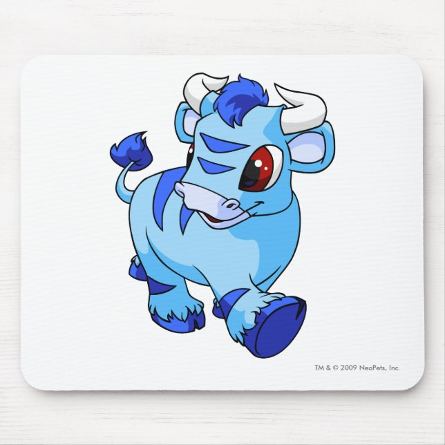 Kau blau mousepad (Vorne)