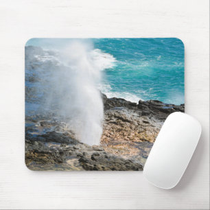 Kauai Aqua Ozean Spouting Horn Poipu  Mousepad