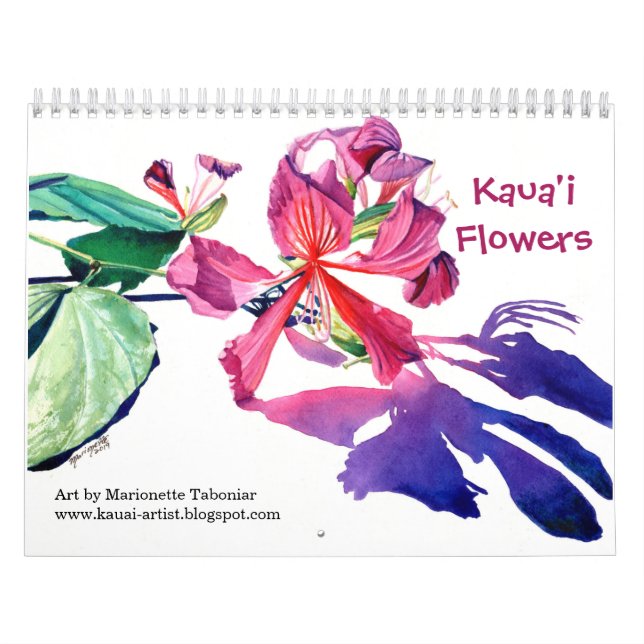 Kauai-Blume Kalender (Titelbild)