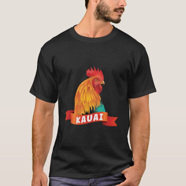 Kauai Chicken Rooster Style Garden T-Shirt (Vorderseite)