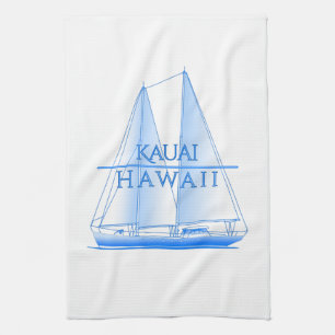 Kauai Coastal Nautical Sailing Sailor Geschirrtuch