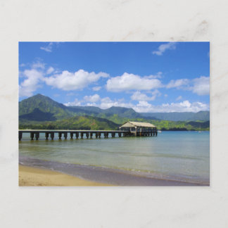 Kauai - Die Pier bei Hanalei Postkarte