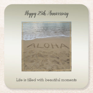 Kauai Hawaii Aloha Beach Beautiful Moments Rechteckiger Pappuntersetzer