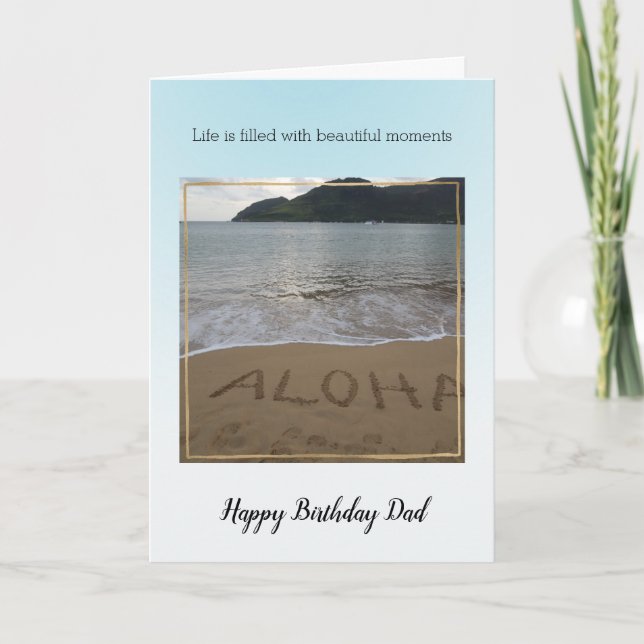 Kauai Hawaii Beach Beautiful Moments Card Karte (Vorderseite)