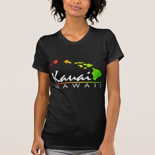KAUAI Hawaii (beunruhigter Entwurf) T-Shirt (Vorderseite)