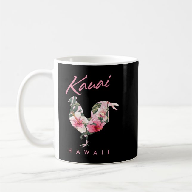 Kauai Hawaii Blume Hibiskus Chicken Lover Souveni Kaffeetasse (Links)