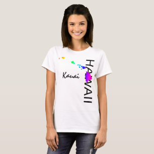 KAUAI - HAWAII INSELN NEON RAINBOW T-Shirt