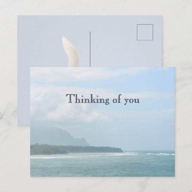 Kauai Hawaii Kilauea Ocean Red Tails Tropicbird Postkarte (Vorne/Hinten)