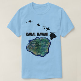 Kauai Hawaii mit hawaiianischen Inseln T-Shirt