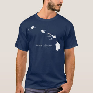 Kauai Hawaii mit hawaiianischen Inseln T-Shirt