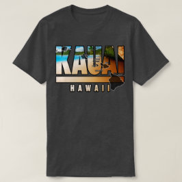 Kauai Hawaii mit hawaiianischen Inseln T-Shirt