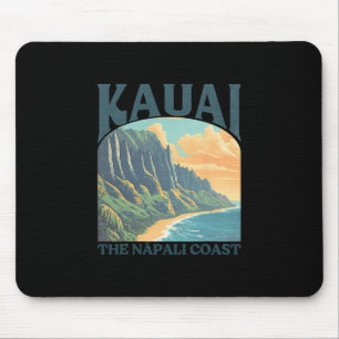 Kauai Hawaii Na Pali Küste Vintage Strand Mousepad