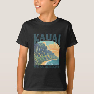 Kauai Hawaii Na Pali Küste Vintage Strand T-Shirt