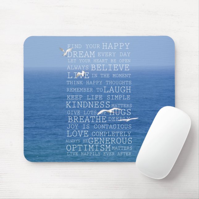 Kauai Hawaii Ocean Birds Inspirationsstiteln Mousepad (Mit Mouse)