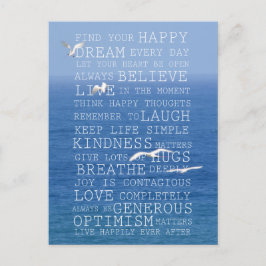 Kauai Hawaii Ocean Birds Inspirationsstiteln Postkarte