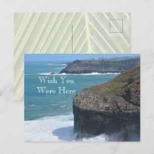 Kauai Hawaii Ocean Kilauea Postkarte